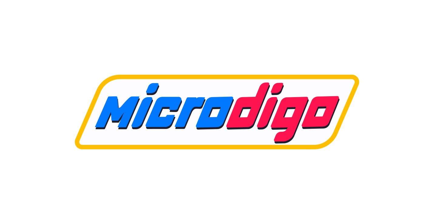 Logomarca colorida da Microdigo